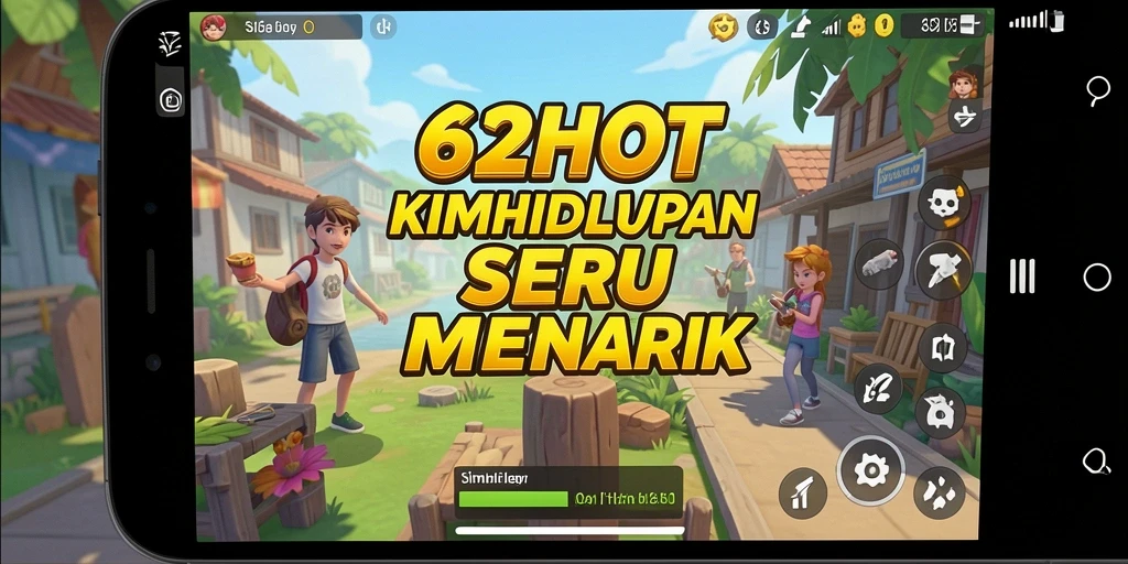 Gameplay 62HOT yang menggambarkan simulasi kehidupan yang menarik.