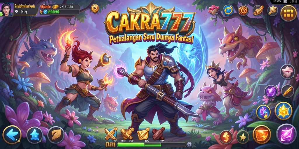 Tampilan gameplay menampilkan petualangan seru di CAKRA777.