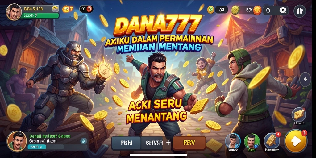 Tampilan aksi seru dalam DANA777 saat gameplay berlangsung.