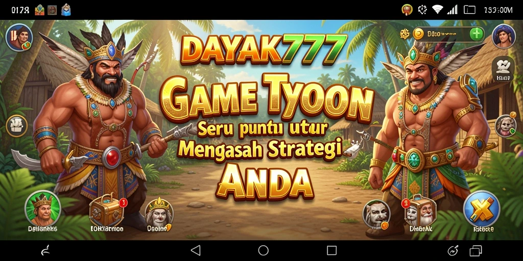 Tangkapan layar gameplay DAYAK777 menampilkan keseruan membangun empire bisnis.