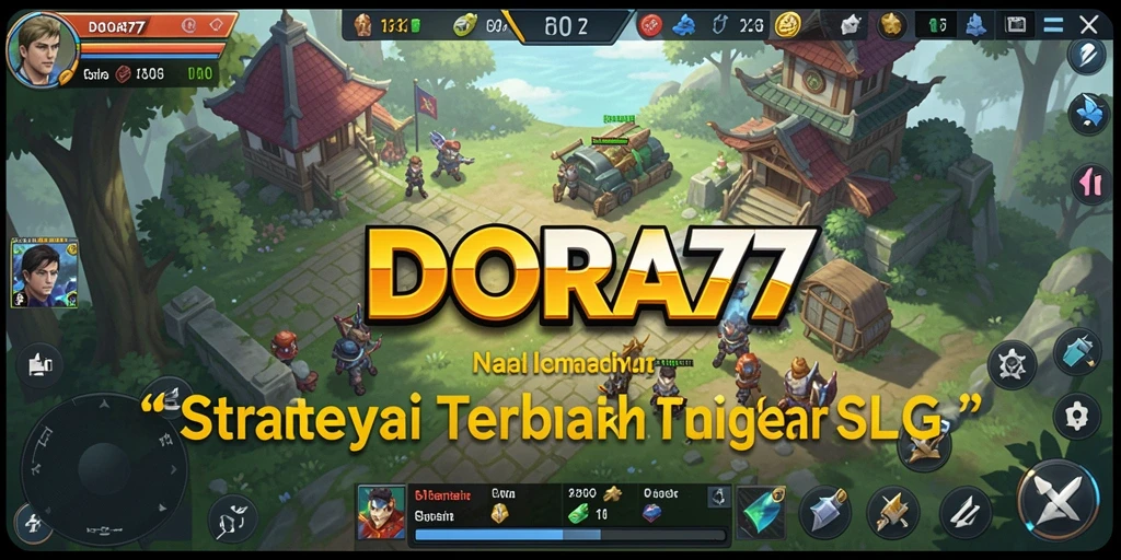 Tangkapan layar DORA77 menampilkan pertempuran strategi yang epik.