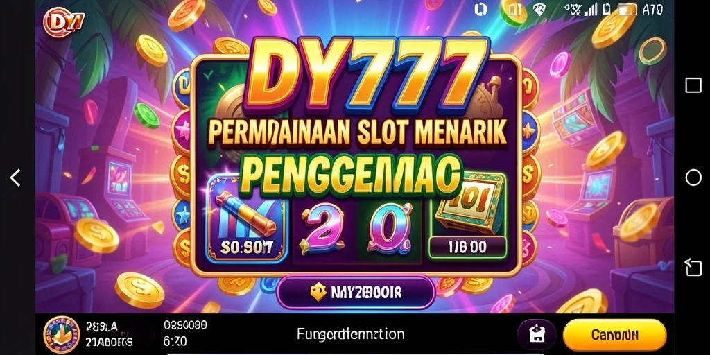 Tampilan gameplay seru dari DY777 dengan berbagai mesin Slot.