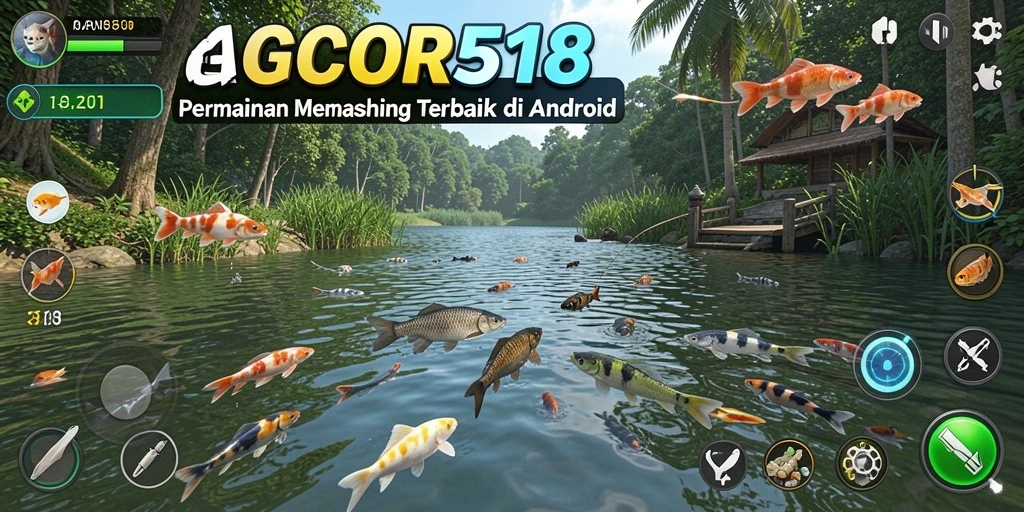 Tampilan gameplay GACOR518 dengan aksi memancing yang mendebarkan.