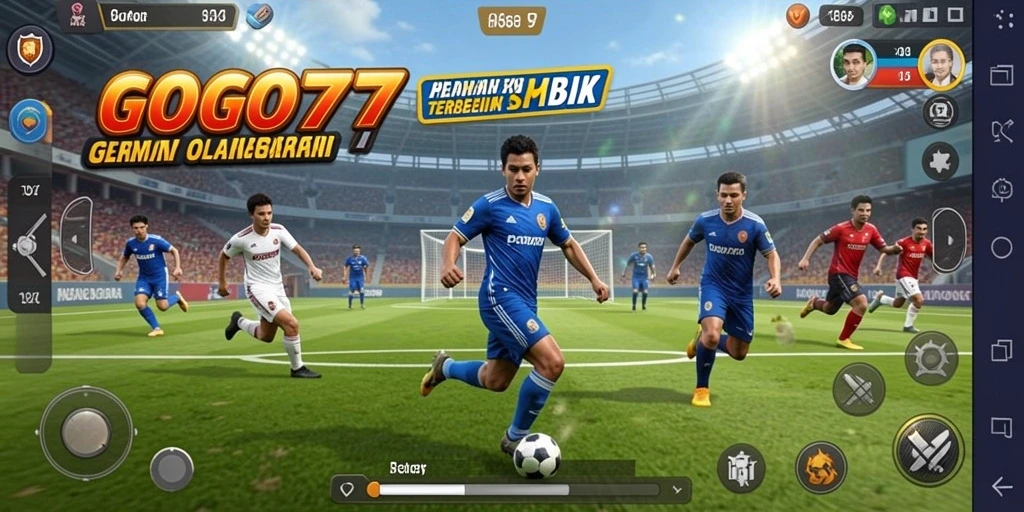 Screenshot GOGO77 menampilkan aksi seru dalam permainan olahraga.