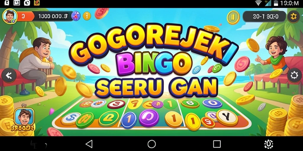 Screenshot gameplay GOGOREJEKI menampilkan suasana Bingo yang seru.