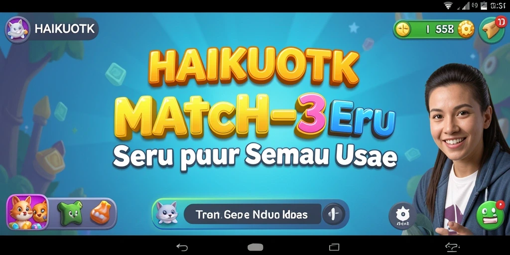 Tampilan menarik dari gameplay HAIKUOTK yang seru dan menyenangkan.