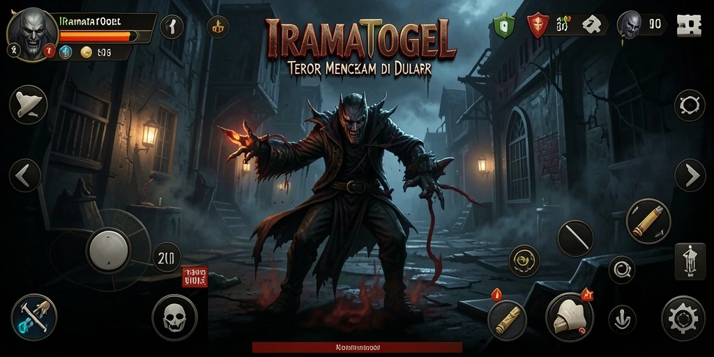 Gameplay menegangkan dengan suasana yang mencekam di IRAMATOGEL.