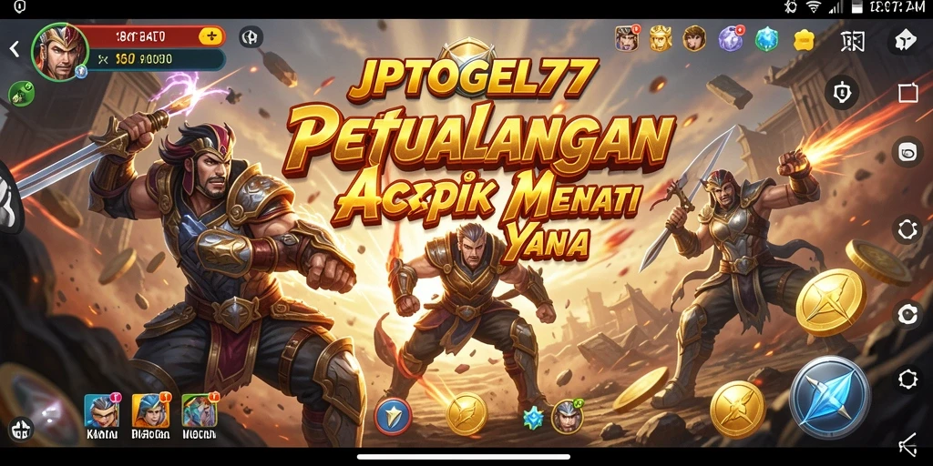Tampilan mendebarkan dari gameplay JPTOGEL77 yang penuh aksi.