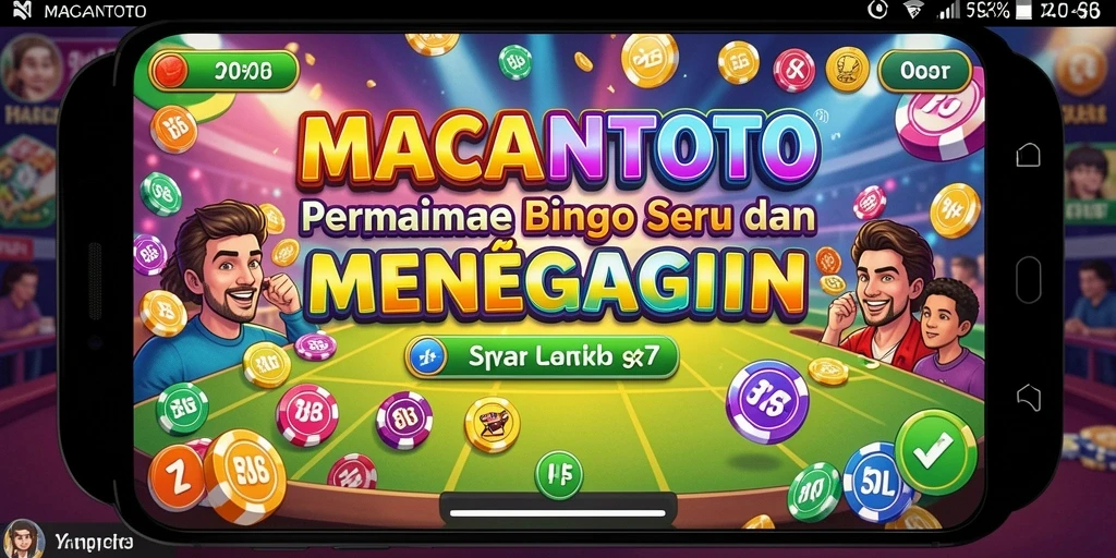 Tampilan gameplay Bingo yang seru di MACANTOTO.