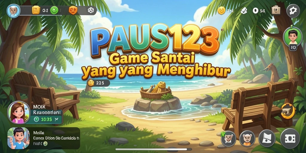 Screenshot gameplay PAUS123 yang penuh warna dan interaktif.