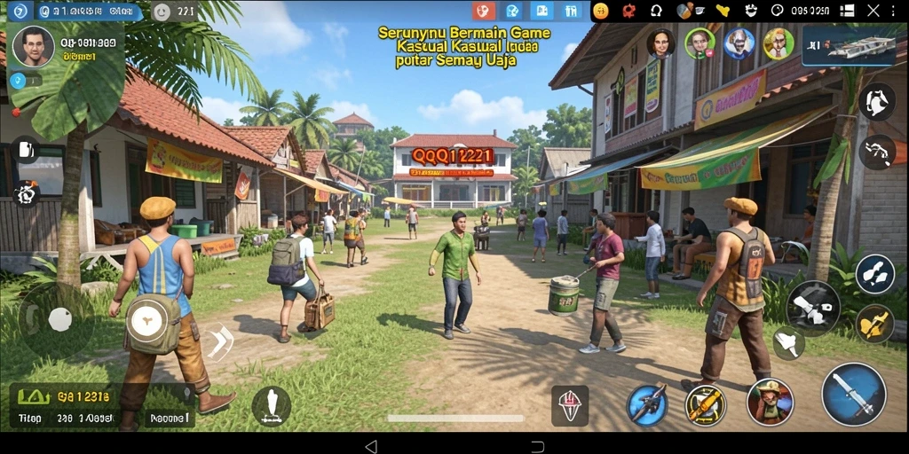 Tampilan gameplay seru dan menghibur di QQ1221.