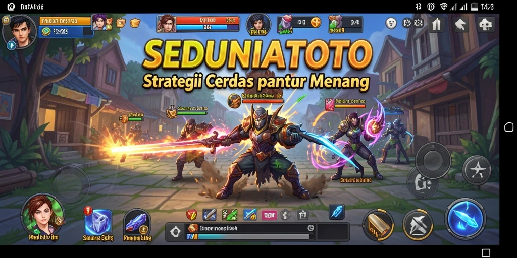 Tampilan gameplay strategis SEDUNIATOTO yang menantang dan adiktif.