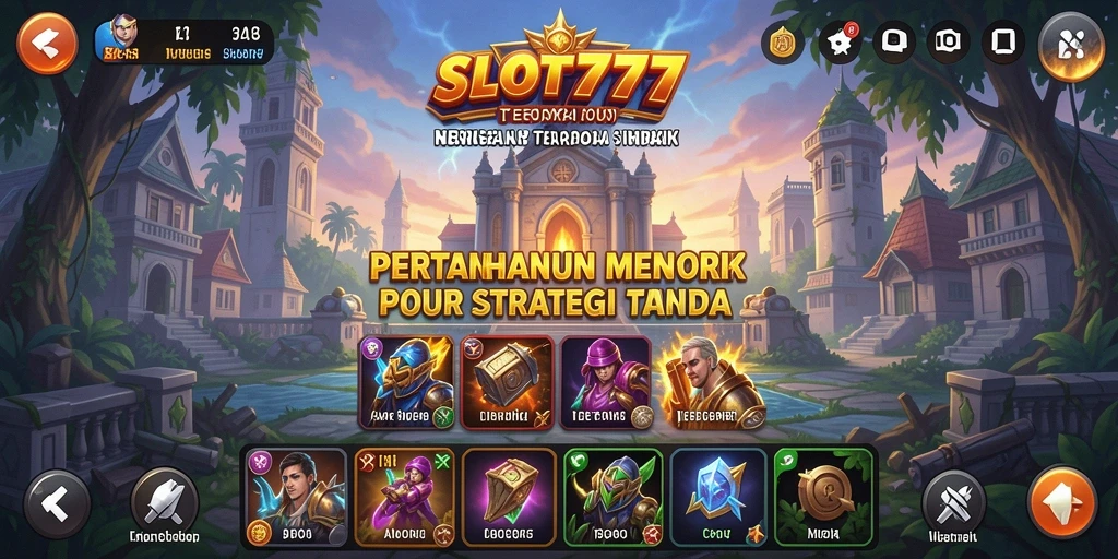 Tampilan gameplay SLOT777 yang mendebarkan dalam Tower Defense.