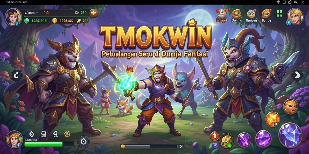 Tampilan menarik dari gameplay petualangan TMOKWIN.