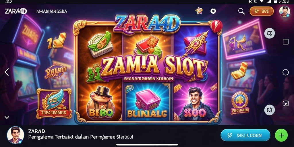 Screenshot ZARA4D menampilkan gameplay mesin slot yang menarik.
